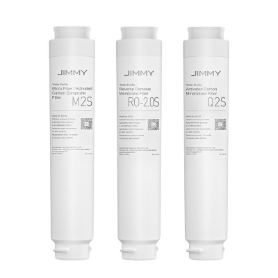 Set de filtre JIMMY pentru purificatoare de apă (1× M2S + 1× RO-2.0S + 1× Q2S) – compatibil cu JIMMY R9 și R9 PRO