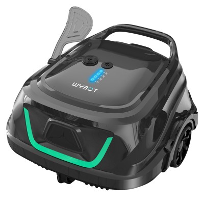 WYBOT A1 Cordless Pool Robot Vacuum  Double Filters  120min Runtime  2 5H Fast Charging  for Above Ground Flat-Bottom Pools  Bla