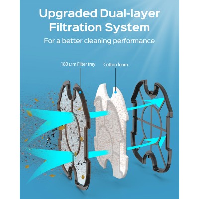 WYBOT A1 Cordless Pool Robot Vacuum  Double Filters  120min Runtime  2 5H Fast Charging  for Above Ground Flat-Bottom Pools  Bla