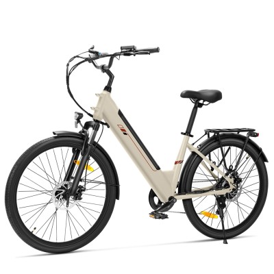 J2 ST Sand EU Plug Step-Thru 26in 36V15 6Ah 250W E-Bike