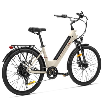 J2 ST Sand EU Plug Step-Thru 26in 36V15 6Ah 250W E-Bike