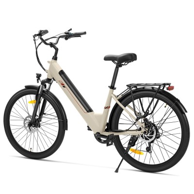 J2 ST Sand EU Plug Step-Thru 26in 36V15 6Ah 250W E-Bike
