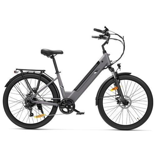 J2 ST Grey EU Plug Step-Thru 26in 36V15 6Ah 250W E-Bike
