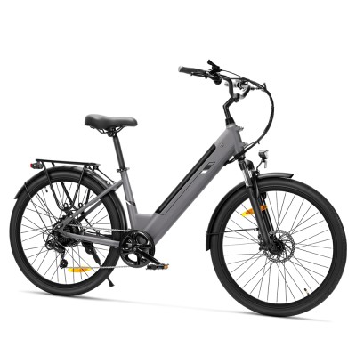 J2 ST Grey EU Plug Step-Thru 26in 36V15 6Ah 250W E-Bike