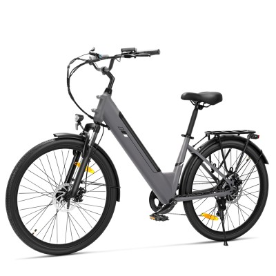 J2 ST Grey EU Plug Step-Thru 26in 36V15 6Ah 250W E-Bike