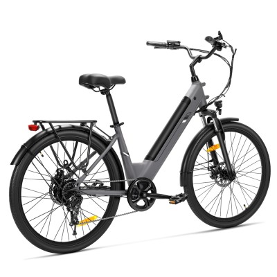 J2 ST Grey EU Plug Step-Thru 26in 36V15 6Ah 250W E-Bike