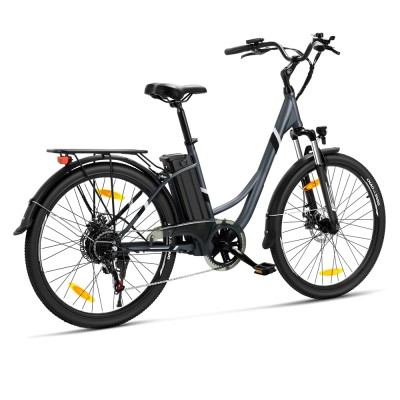 B1 Grey EU Plug Step-Thru 26in 36V15 6Ah 250W E-Bike