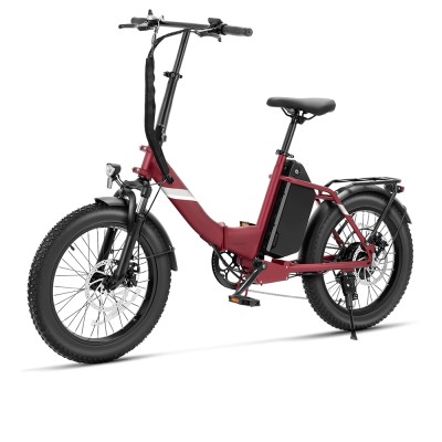 S3 Pro Red EU Plug Step-Thru 20in 48V27Ah 250W E-Bike