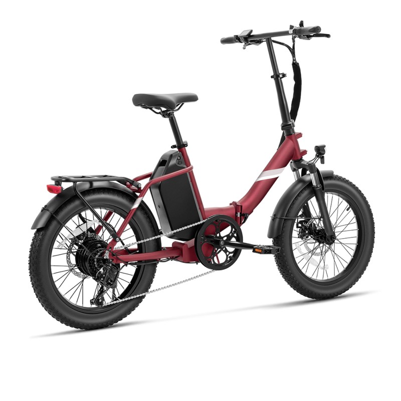 S3 Pro Red EU Plug Step-Thru 20in 48V27Ah 250W E-Bike