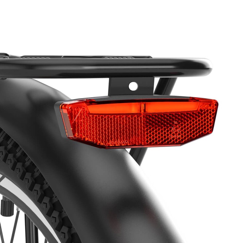 Bicicletă Electrică Trekking Touroll J1, Autonomie 100 Km, Sistem de Transmisie Shimano 7 Trepte – Negru