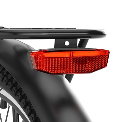 Bicicletă Electrică Trekking Touroll J1, Autonomie 100 Km, Sistem de Transmisie Shimano 7 Trepte – Negru