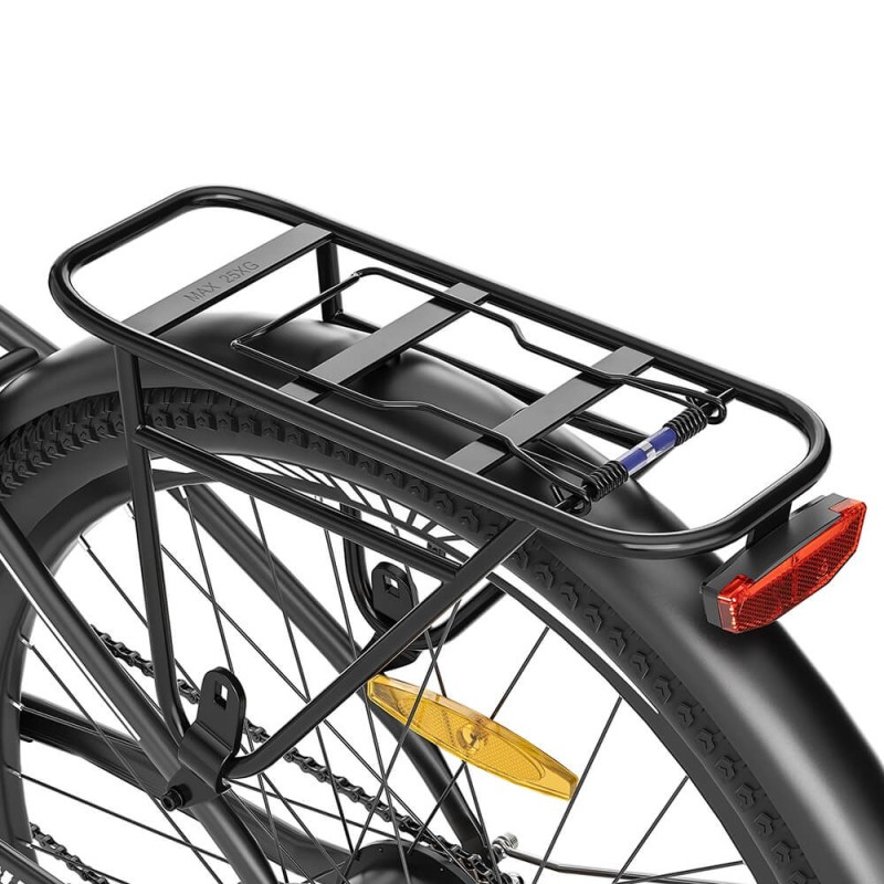 Bicicletă Electrică Trekking Touroll J1, Autonomie 100 Km, Sistem de Transmisie Shimano 7 Trepte – Negru