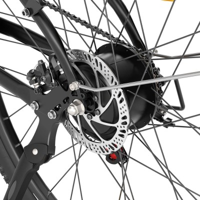 Bicicletă Electrică Trekking Touroll J1, Autonomie 100 Km, Sistem de Transmisie Shimano 7 Trepte – Negru