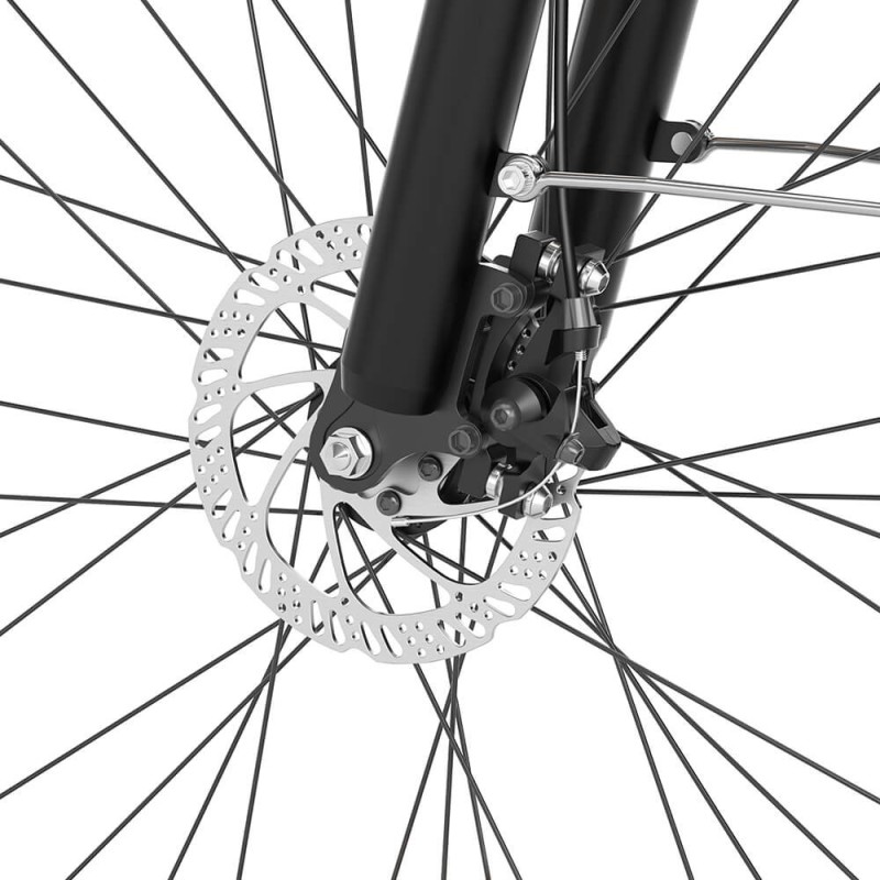 Bicicletă Electrică Trekking Touroll J1, Autonomie 100 Km, Sistem de Transmisie Shimano 7 Trepte – Negru