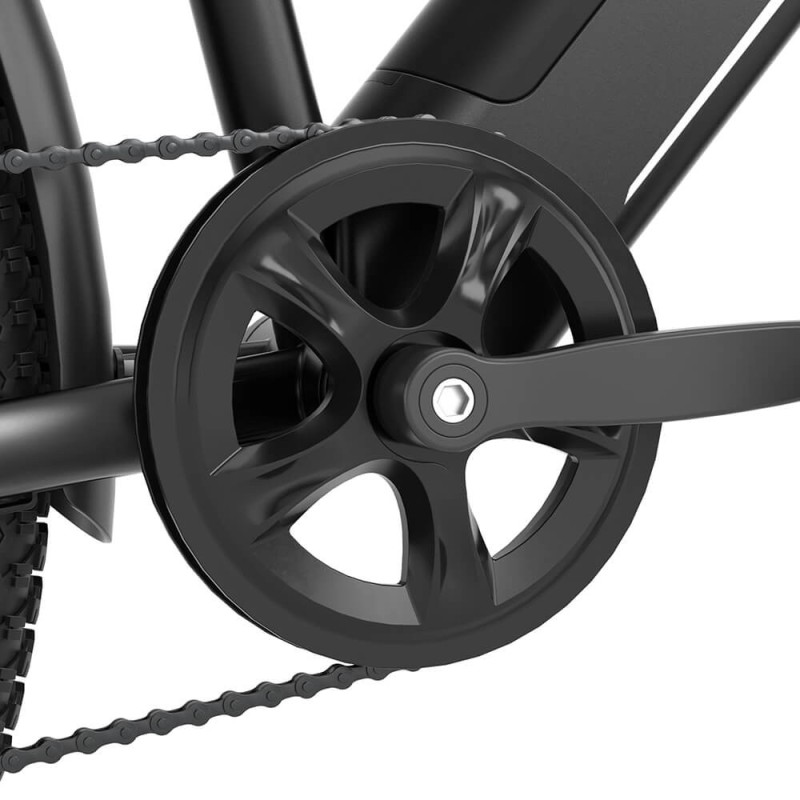 Bicicletă Electrică Trekking Touroll J1, Autonomie 100 Km, Sistem de Transmisie Shimano 7 Trepte – Negru