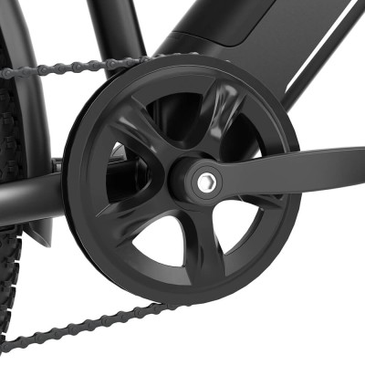 Bicicletă Electrică Trekking Touroll J1, Autonomie 100 Km, Sistem de Transmisie Shimano 7 Trepte – Negru