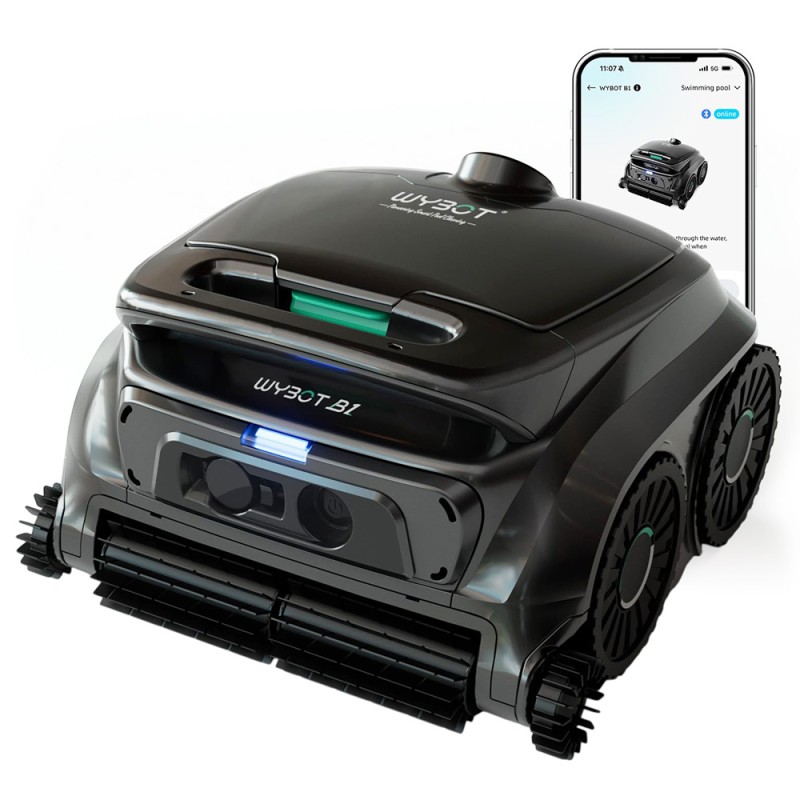 WYBOT B1 Cordless Robotic Pool Cleaner  Full Pool Cleaning  Edge 