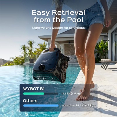 WYBOT B1 Cordless Robotic Pool Cleaner  Full Pool Cleaning  Edge 