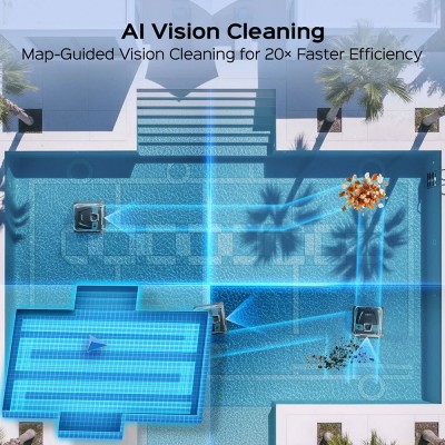WYBOT S3 Cordless Robotic Pool Cleaner  3D Mapping 