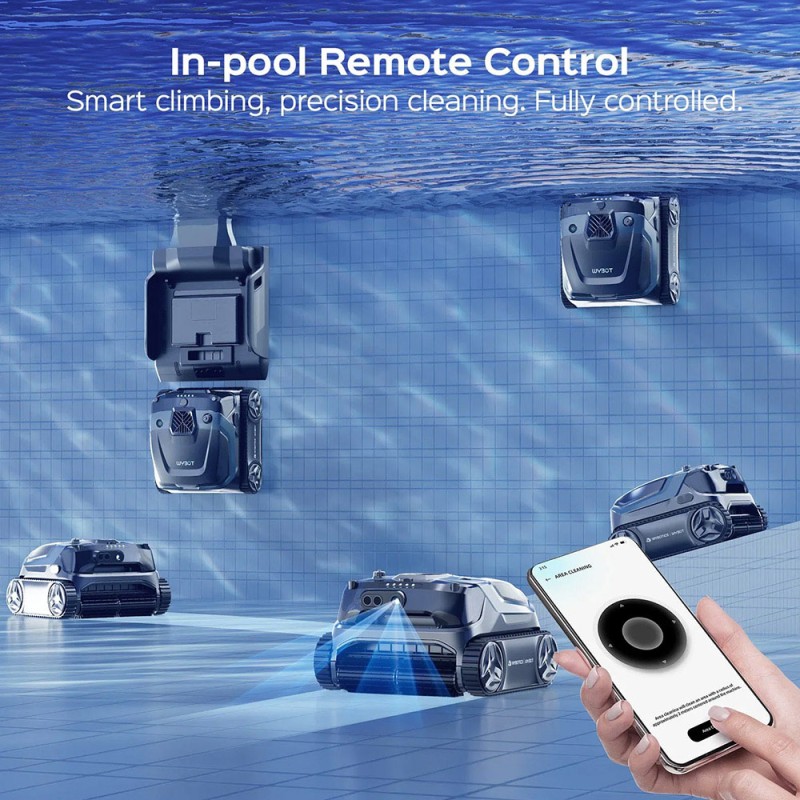 WYBOT S3 Cordless Robotic Pool Cleaner  3D Mapping 