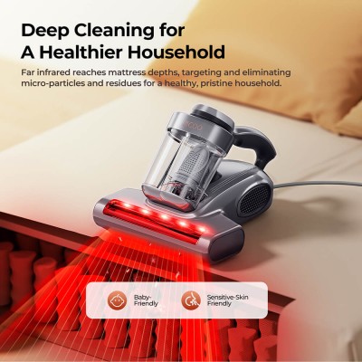JIGOO J300 Pro Smart Dual-Cup Mattress Vacuum Cleaner EU