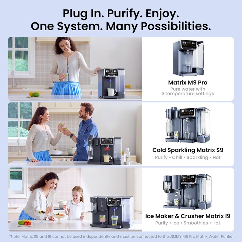 JIMMY Matrix S9 Cold Sparkling Water Maker