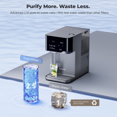 Hydrofast C300 RO Waterzuiveraar voor op het aanrecht, met UV-sterilisatie, ijskoud en bruiswater dispenser