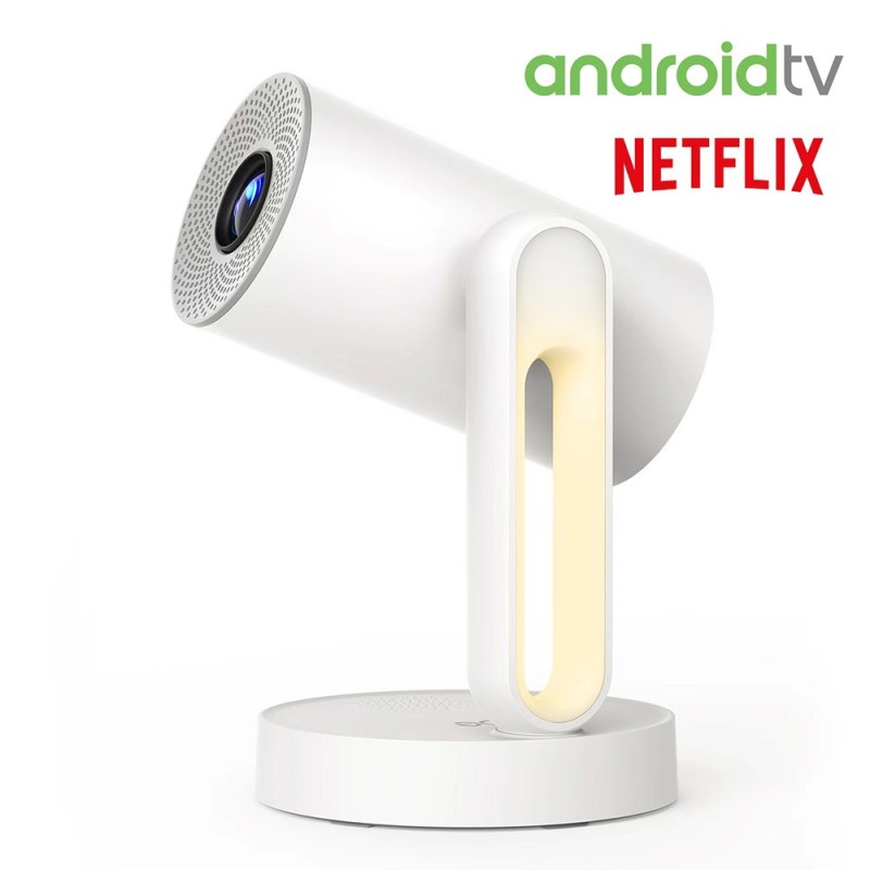 Proiector ETOE Starfish, rezoluție nativă 720P, 300 ANSI lumeni, rotație continuă de 140°, lampă de noapte colorată