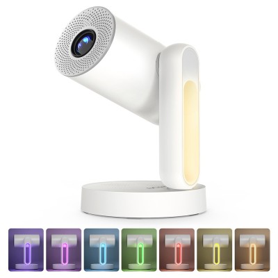 Proiector ETOE Starfish, rezoluție nativă 720P, 300 ANSI lumeni, rotație continuă de 140°, lampă de noapte colorată