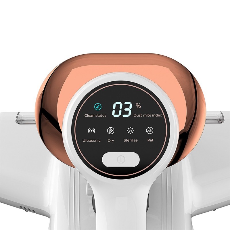 JIGOO J300 matrasstofzuiger met dubbele opvangbak, 13 kPa zuigkracht, huisstofmijtsensor - Wit