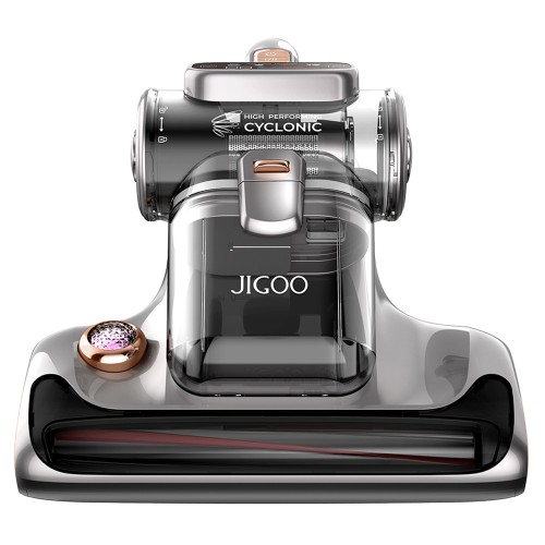 JIGOO T600 Aroma Bedstofzuiger voor Matrassen, Verwijdert 99,9% Allergenen van Bed & Bank, 60°C 5s Snelle Verwarming - Grijs