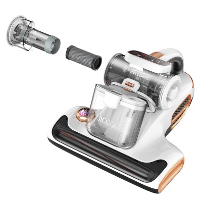 JIGOO T600 Aroma Bedstofzuiger voor Matrassen, Verwijdert 99,9% Allergenen van Bed & Bank, 60°C 5s Snelle Verwarming - Wit