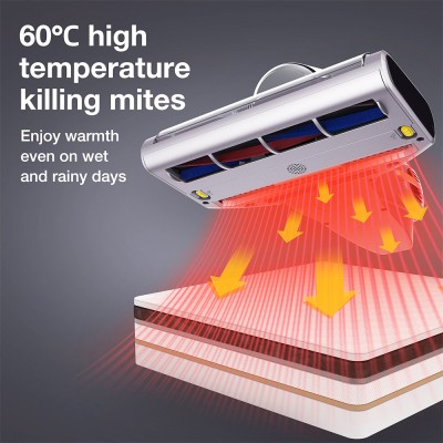 Jimmy BX7 Pro matrasstofzuiger, UV-C-licht en ultrasoon, 700W, 16Kpa zuigkracht, huisstofmijtsensor - Grijs