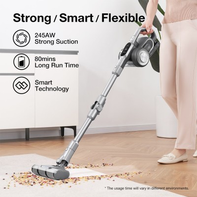 JIMMY H10 Flex draadloze handstofzuiger, 245AW zuigkracht, 4 reinigingsstanden, 0,6L stofreservoir, 2500mAh accu