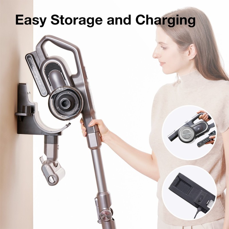 JIMMY H10 Flex draadloze handstofzuiger, 245AW zuigkracht, 4 reinigingsstanden, 0,6L stofreservoir, 2500mAh accu