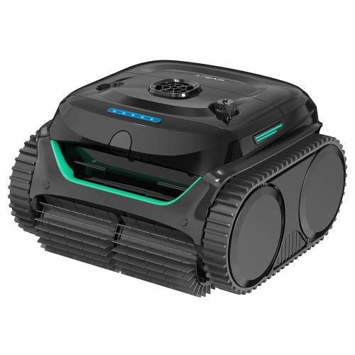 WYBOT C2 Draadloze Zwembadrobot, reinigt wanden en waterlijn, dubbel filtersysteem, voor inbouwzwembaden tot 150 m²
