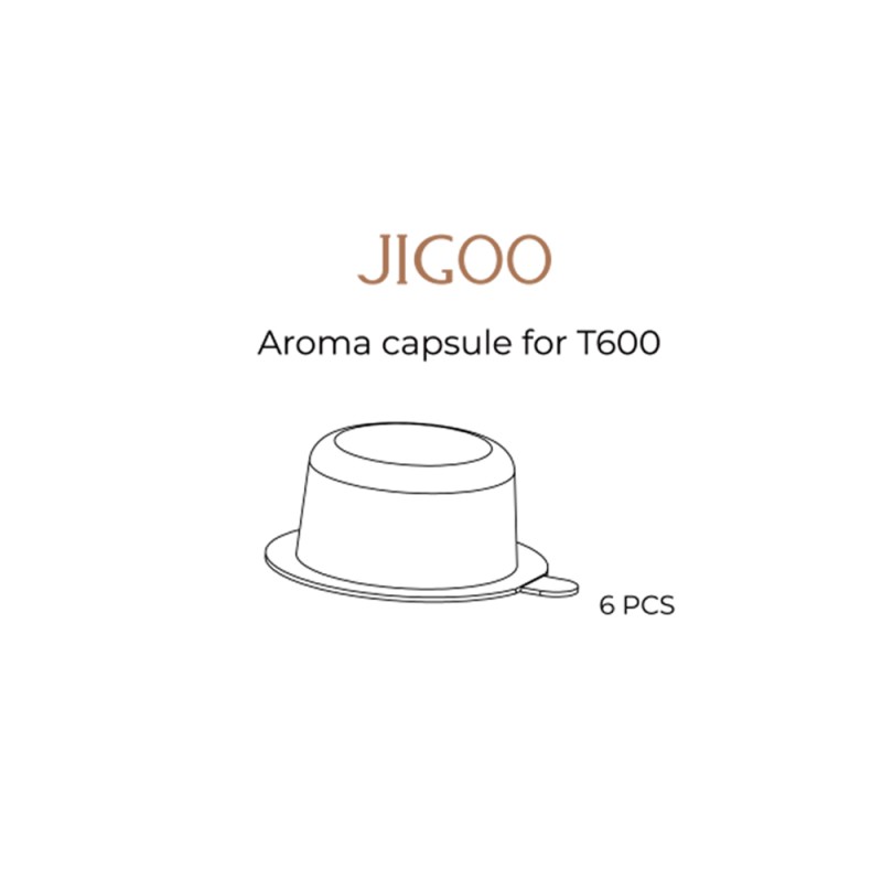 JIGOO T600 aroma-capsules set (6 stuks) – Floral Delight ×3, Sweetheart ×3