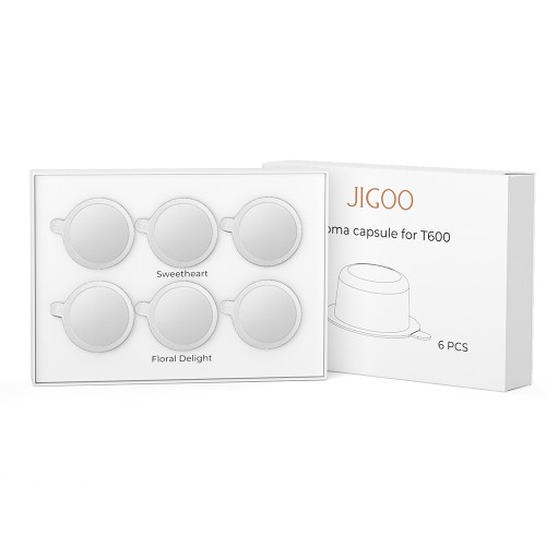 JIGOO T600 aroma-capsules set (6 stuks) – Floral Delight ×3, Sweetheart ×3