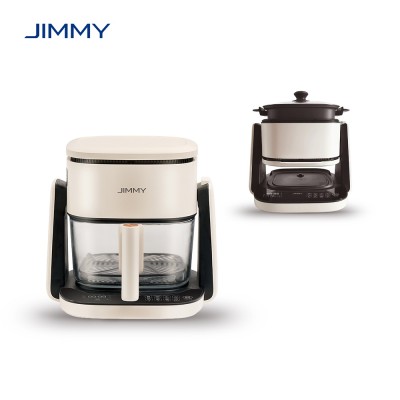 JIMMY AF3 2-in-1 Airfryer, 4L kijkvenster, touchscreen, 8 voorgeprogrammeerde menu's, minder vet, gezonde maaltijden