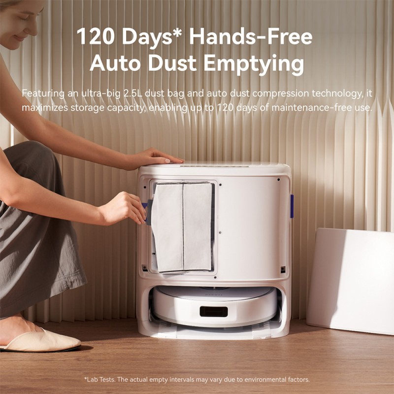 Narwal Freo X10 Pro robotstofzuiger, klitvrije robotmop, krachtige zuigkracht van 11000Pa, zelflegend - Wit