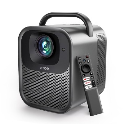 Proiector ETOE Seal Pro Google TV, 1300 ANSI lumen, corecție trapezoidală automată și autofocus – versiune nouă