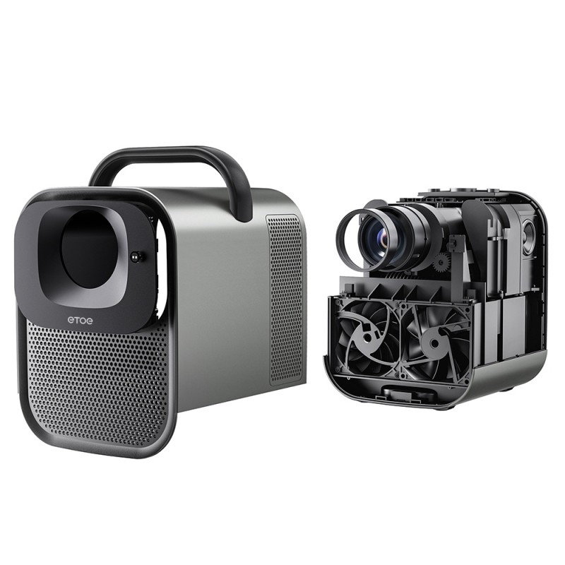 Proiector ETOE Seal Pro Google TV, 1300 ANSI lumen, corecție trapezoidală automată și autofocus – versiune nouă