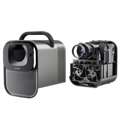 Proiector ETOE Seal Pro Google TV, 1300 ANSI lumen, corecție trapezoidală automată și autofocus – versiune nouă