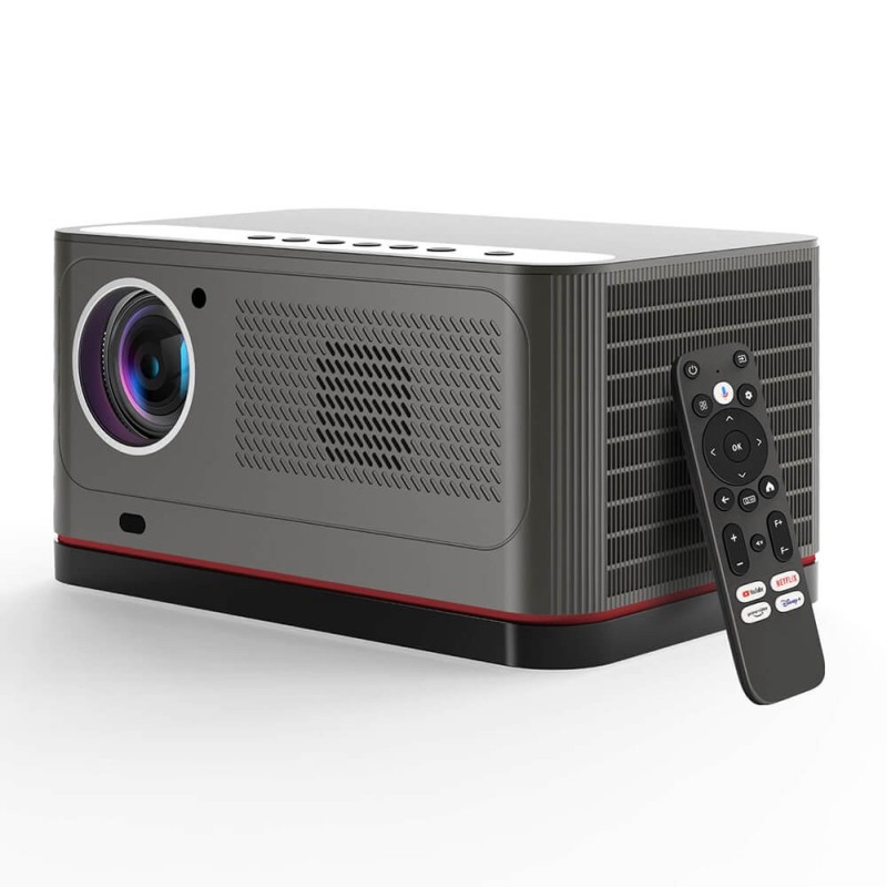 ETOE Whale Pro Android TV Projector, 1800 ANSI, Auto Focus & Keystone - Nieuwe Versie