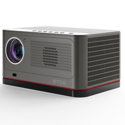 ETOE Whale Pro Android TV Projector, 1800 ANSI, Auto Focus & Keystone - Nieuwe Versie