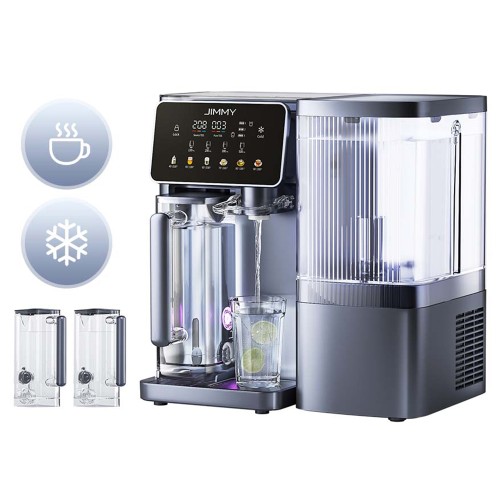 JIMMY R9 Pro, purificator de apă RO inteligent de blat, filtrare în 7 trepte, sterilizare UV, rezervor de 5,5L și două carafe de