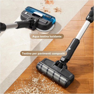 JIMMY JV9 Pro Aqua draadloze stofzuiger 160AW met bevochtigingsfunctie en HEPA-filtratie