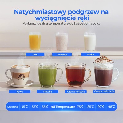 Hydrofast W100 Aanrecht-waterzuiveraar, direct heet water met RO-filtratie en slimme temperatuurregeling