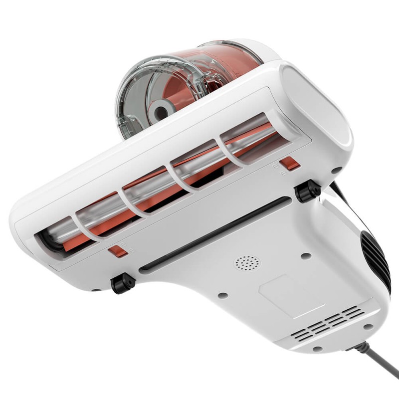JIGOO J200 matrasstofzuiger met geïntegreerd dubbel reservoirsysteem, 13 kPa zuigkracht, UV-lamp en 60℃ hete lucht - Wit