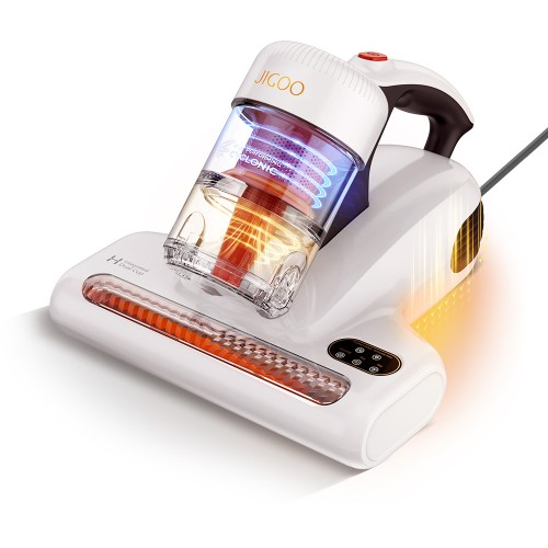 JIGOO J200 matrasstofzuiger met geïntegreerd dubbel reservoirsysteem, 13 kPa zuigkracht, UV-lamp en 60℃ hete lucht - Wit 2